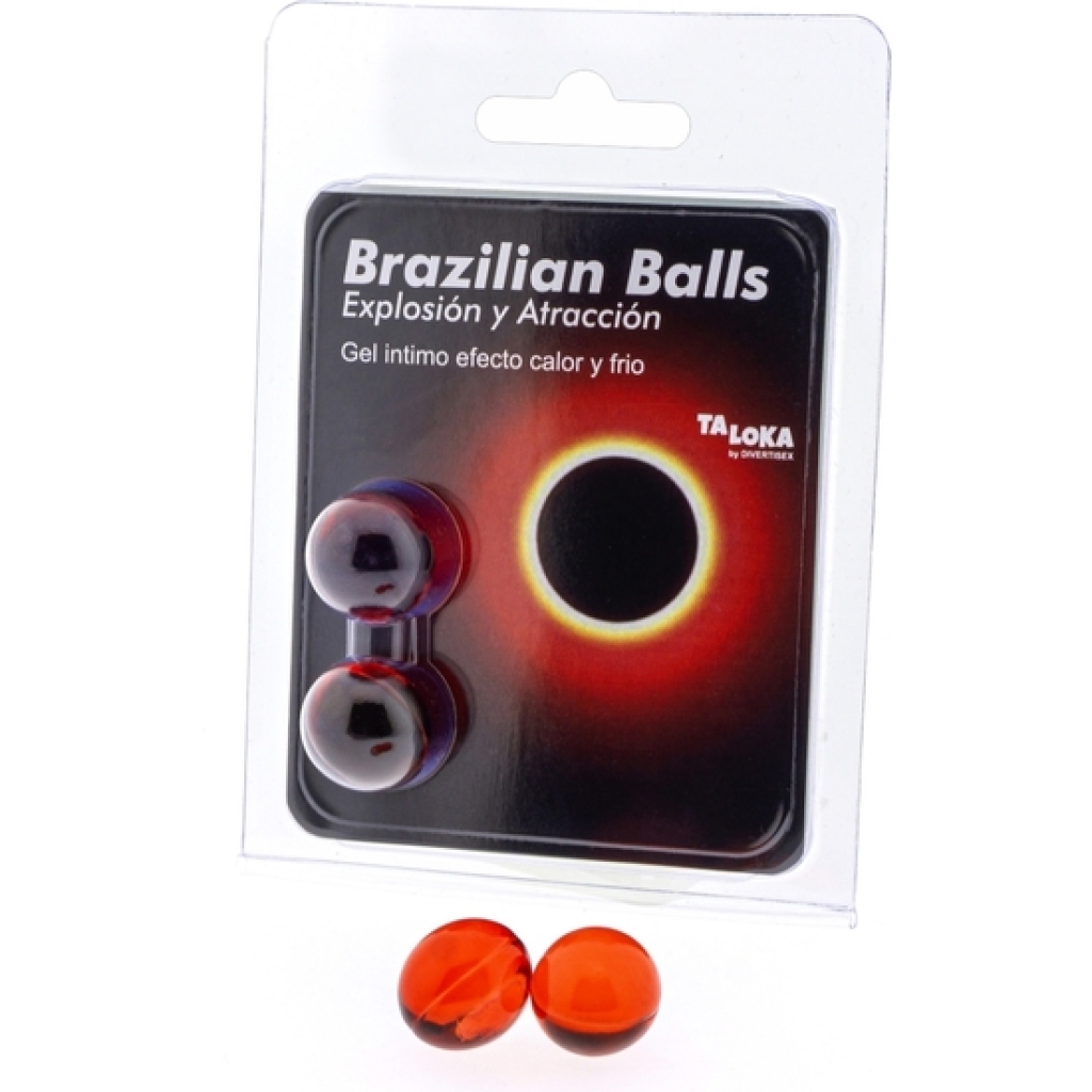 2 brazilian balls explosion de aromas gel excitante efecto calor y frío