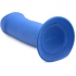 Squeezable thick dildo de silicona - azul