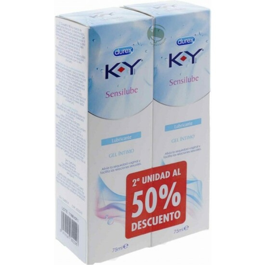 K-y gel lubricante hidrosoluble intimo duplo 2x75ml