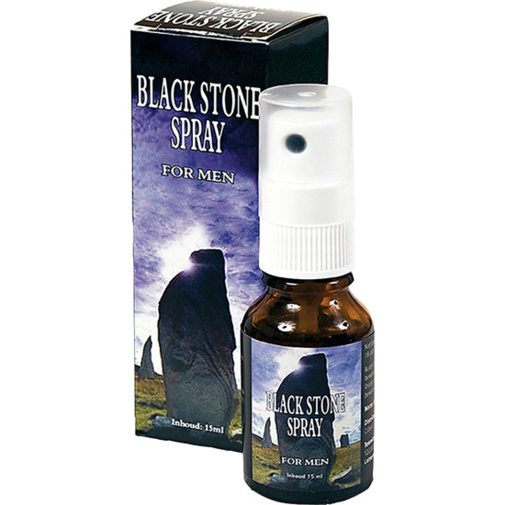 Black stone spray retardante para el hombre