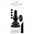 Missy - glass vibrator - with suction cup and remote - recargable - 10 velocidades - negro