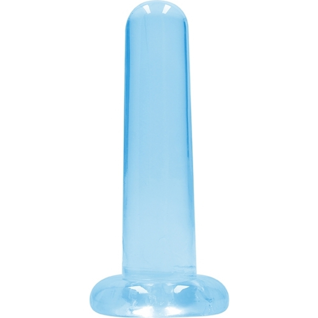 Realrock - non realistic dildo with suction cup - 5,3/ 13,5 centímetros - azul transparente