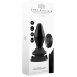 Stretchy - glass vibrator - with suction cup and remote - rechargeable - 10 velocidades - negro