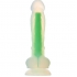 Radiant soft silicone - pene brillante verde de 17,5 centímetros