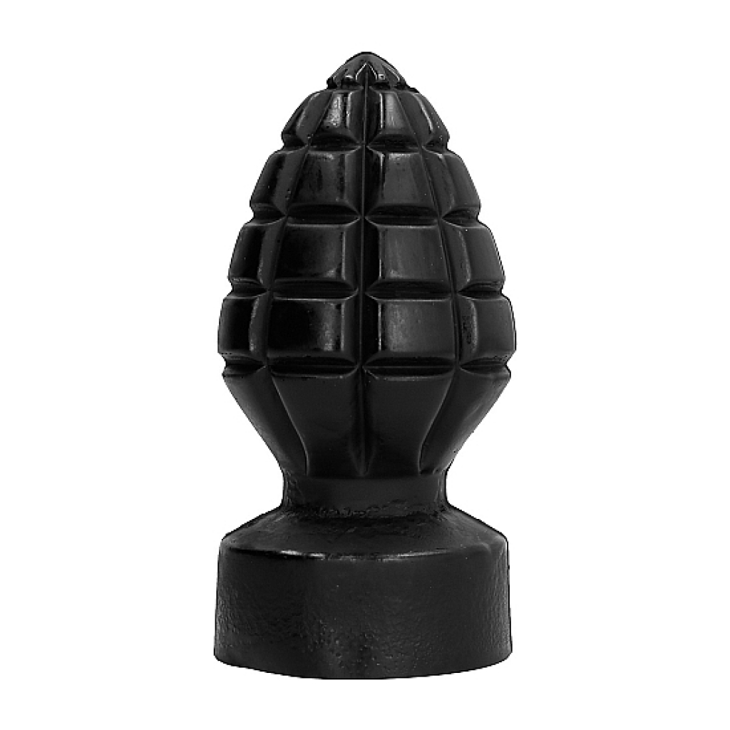 All black plug anal 14 centímetros