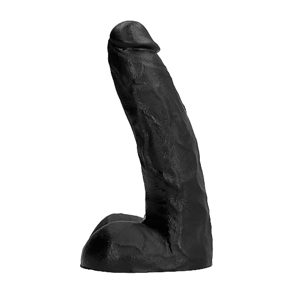 All black pene realístico con testículos 22 centímetros
