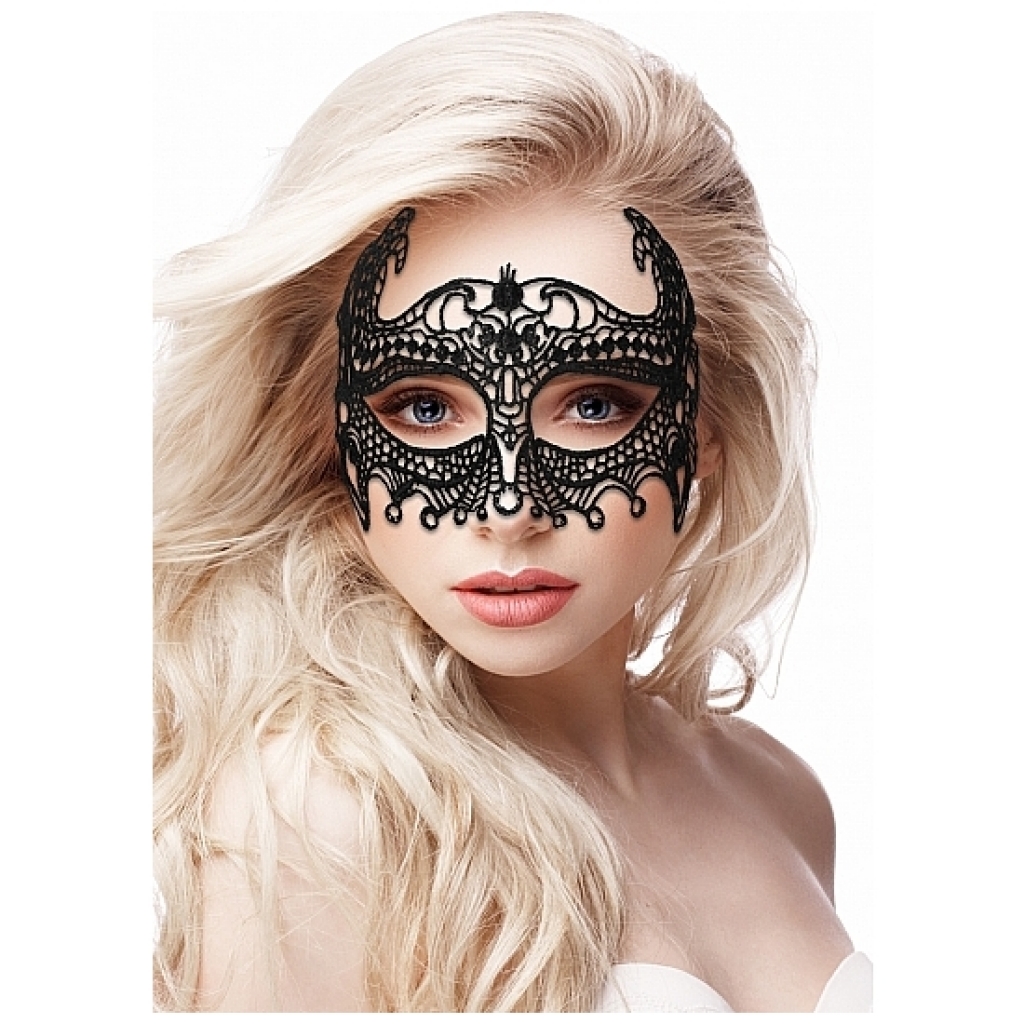 Empress black lace máscara fantasía - negro