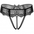 Daring delphine crotchless string-negro