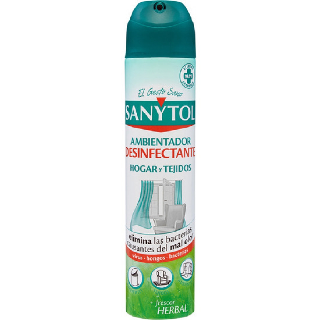 Sanytol ambientador desinfectante para hogar y tejidos 300 mililitros