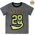 Camiseta corta premium glow in the dark single jersey mickey- gris
