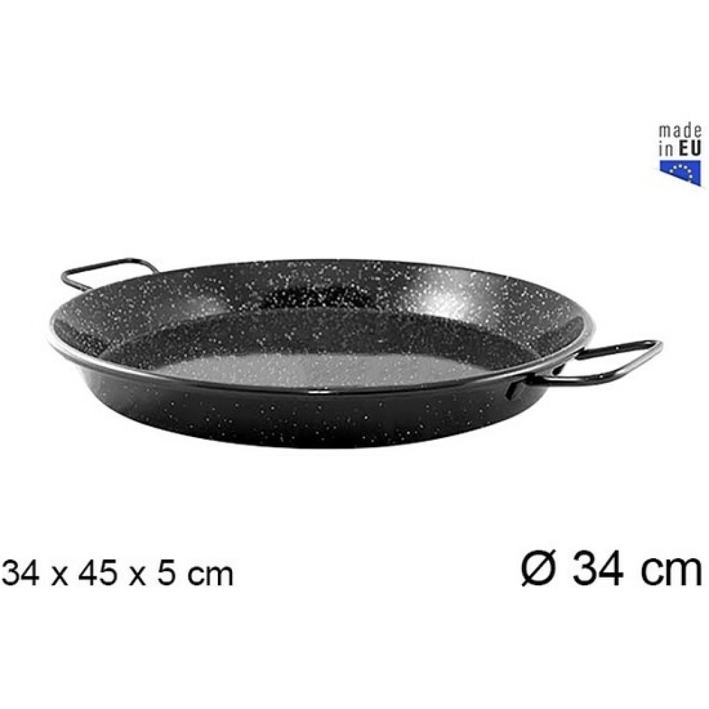 Paella pata negra induccion esmaltada 34 centímetros