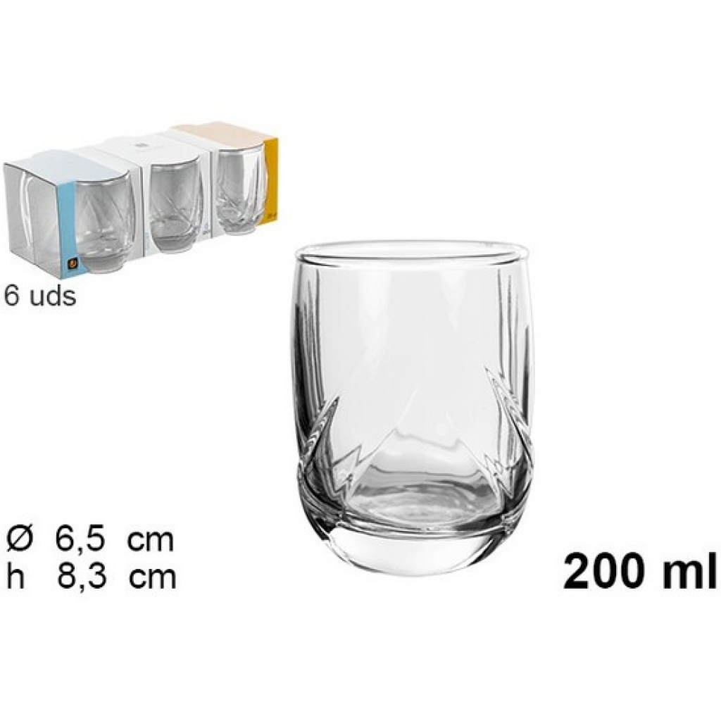 Vaso cristal vino glory 200 mililitros