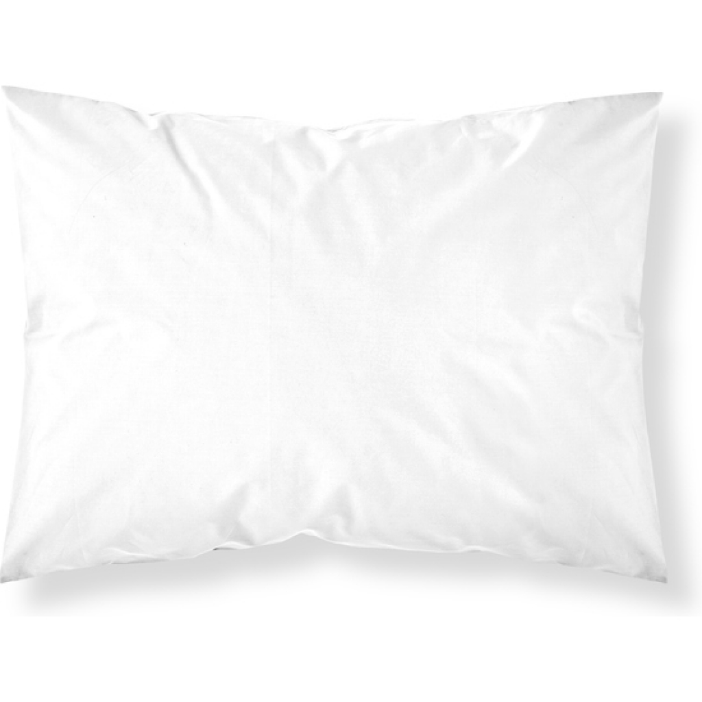 Funda de almohada 100% algodón liso white de 50x80 centímetros.