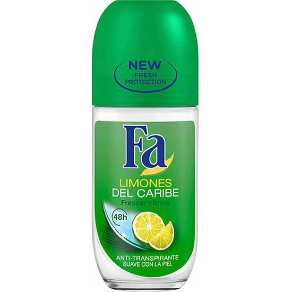 Desodorante fa limones del caribe roll-on 50 mililitros