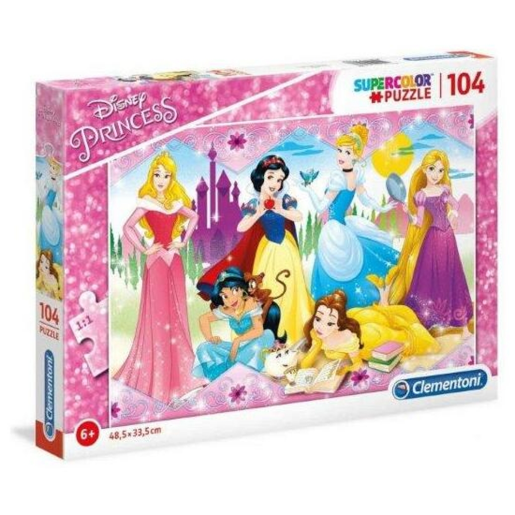 Puzzle 104 piezas. princesas disney
