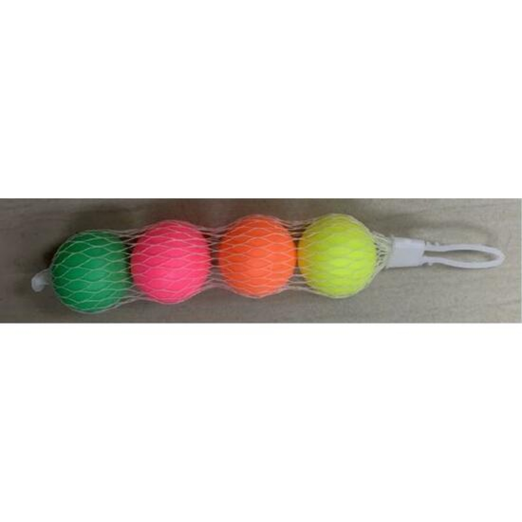 Set 4 pelotas 40mm. flúor colores