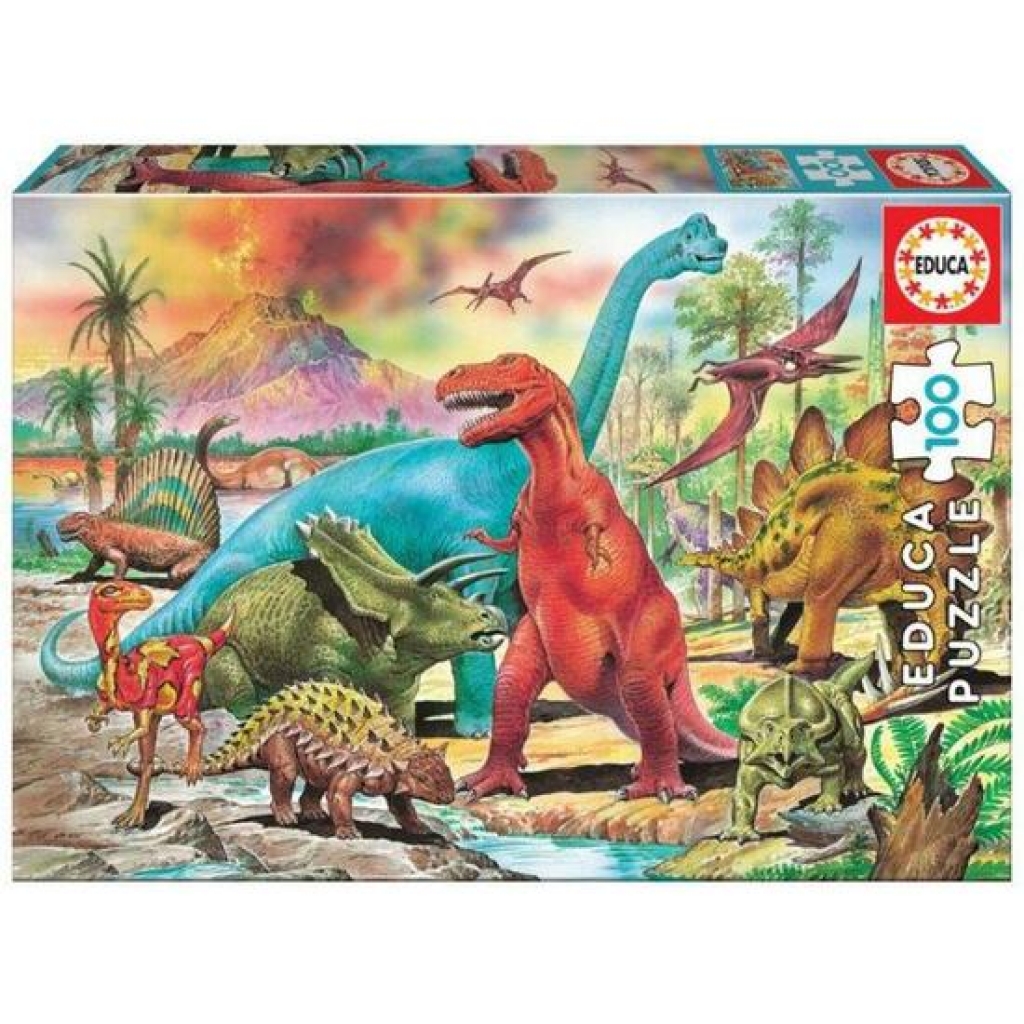 Puzzle 100 piezas. dinosaurios