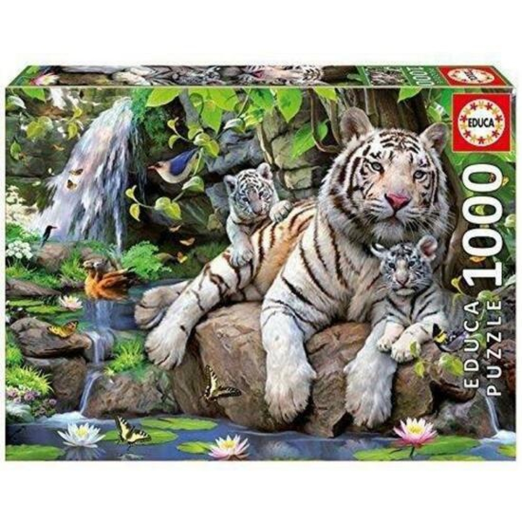 Puzzle educa 1000 piezas tigres bengala