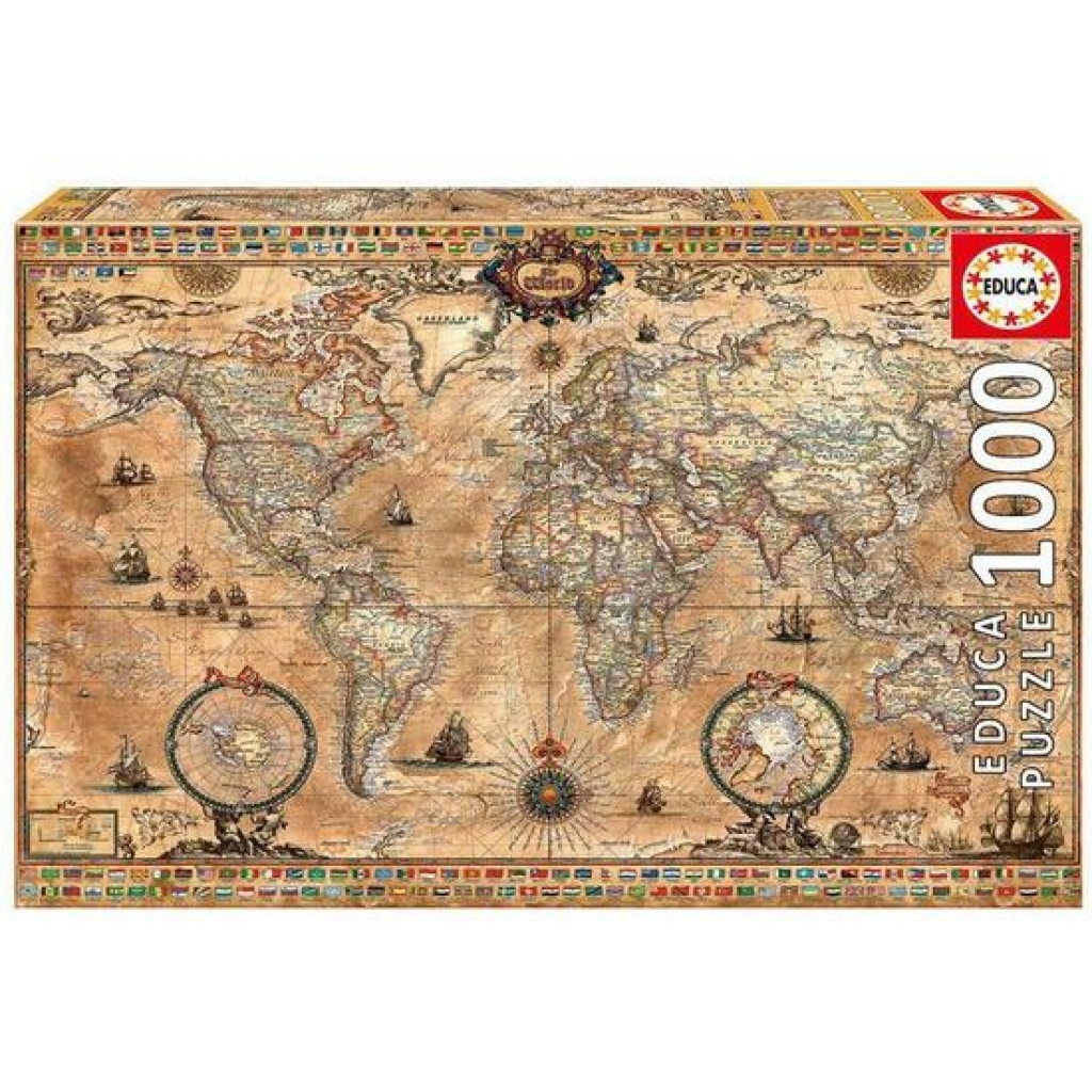 Puzzle 1000 piezas. mapamundi