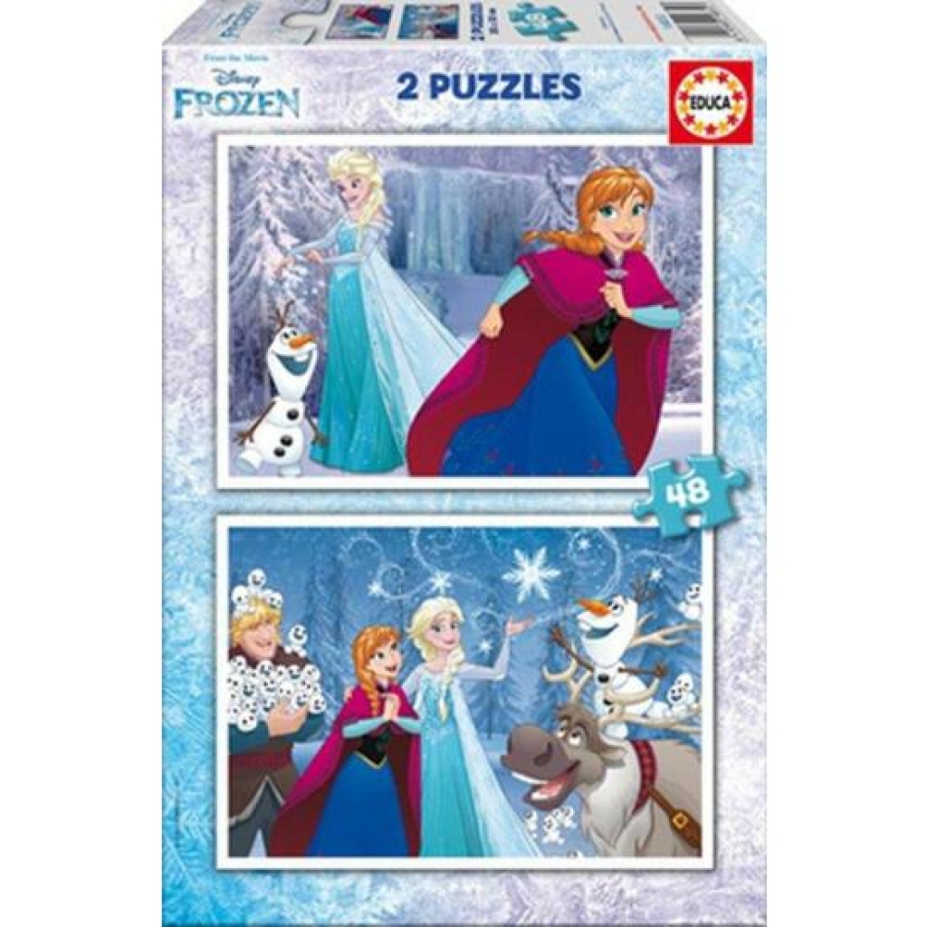 Puzzle 2x48 piezas. frozen