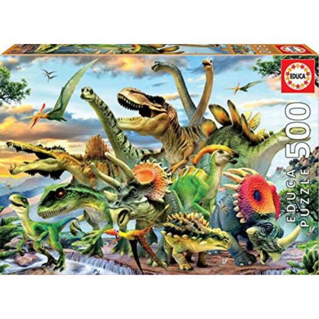 Puzzle 500 piezas. dinosaurios