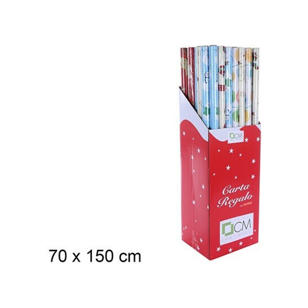 Papel regalo navidad surtido 70x150 centímetros - 1 unidad