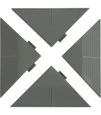 Esquinas gris combi, 20x20x27 (h: 4,8)centímetros