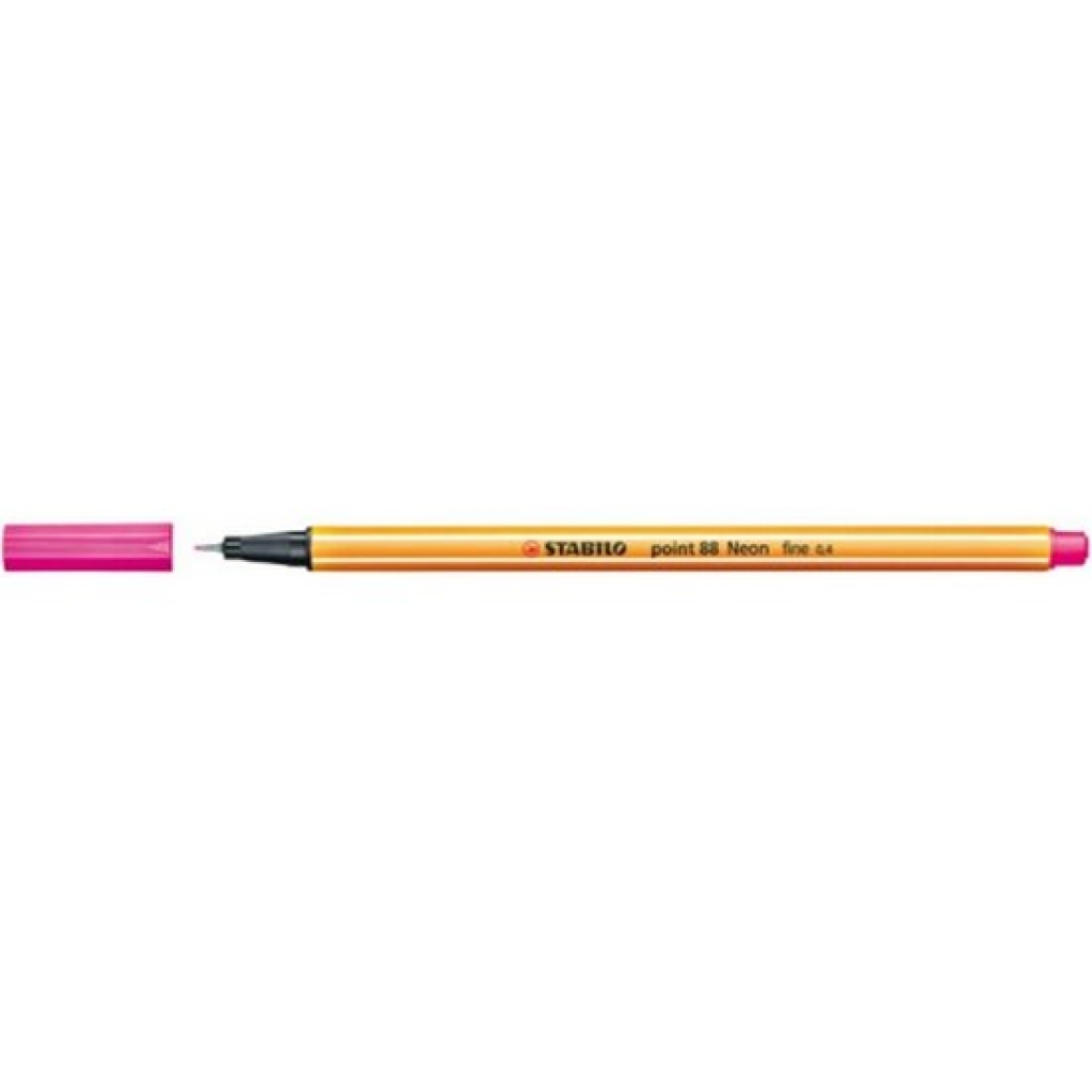 Rotulador escritura punta fina 0.4mm point88 neón color - rosa neón 056