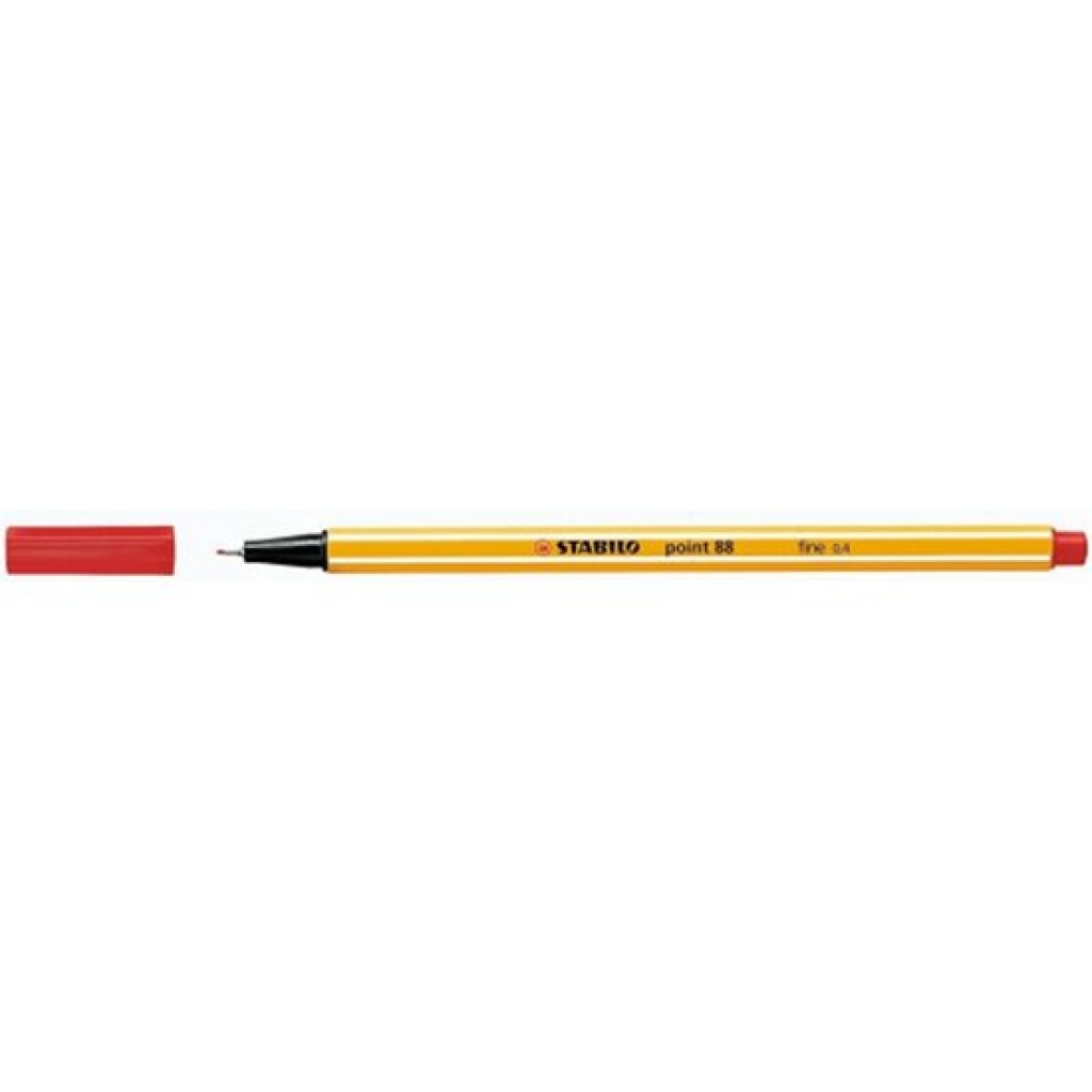 Rotulador escritura punta fina 0.4mm point88 color - rojo 40