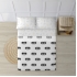 Juego de sábanas con almohada y bajera estampadas 100% algodón modelo batman basic para cama de 180.