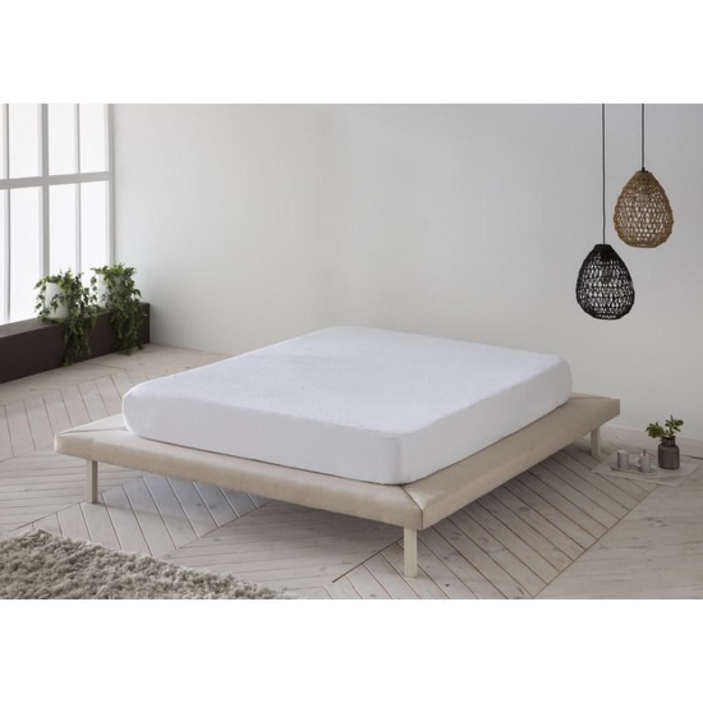 Protector colchón rizo algodón impermeable  cama  105