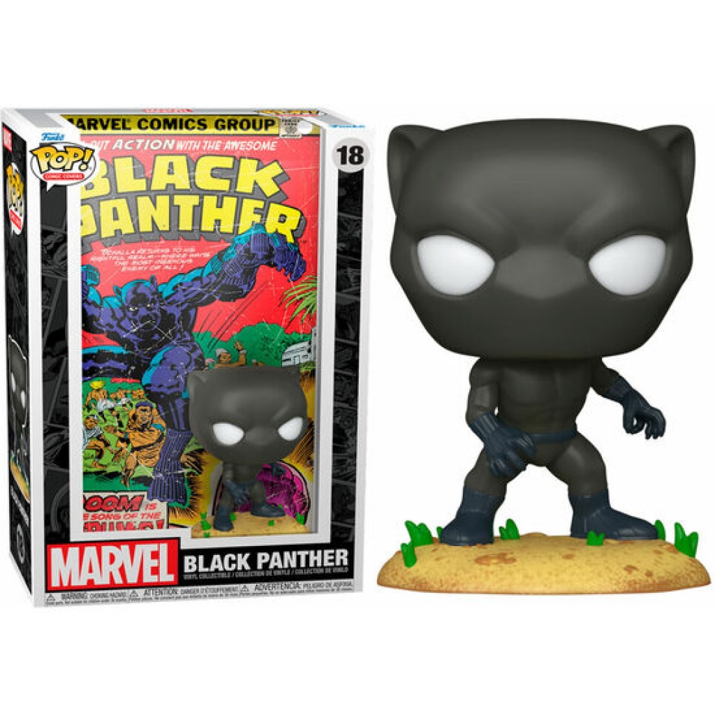 Figura pop comic cover marvel black panther