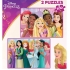 Princesas disney puzzle doble 2x100