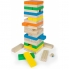 Torre blocs madera 58piezas habilidad 28 centímetros