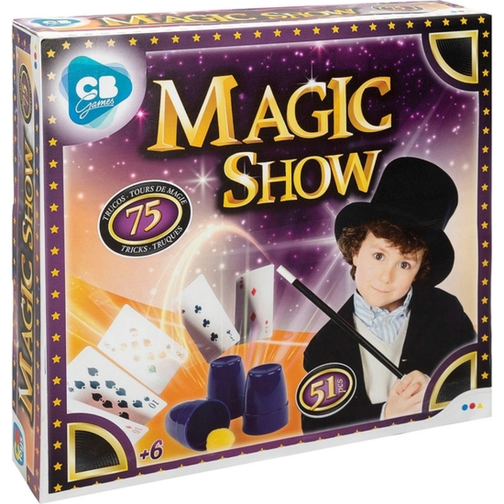 Juego magia show 75 trucos 27x25 centímetros + 6 años