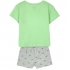 Pijama corto single jersey punto the mandalorian light green