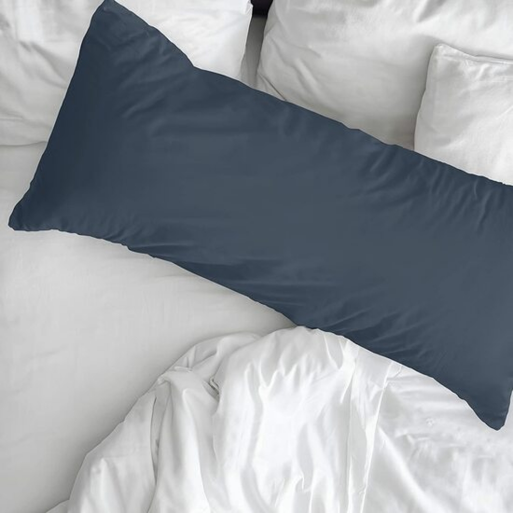 Funda de almohada 100% algodón liso noche blue de 90 centímetros.