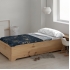 Juego de sábanas con almohada y bajera estampadas 100% algodón modelo hpotter gold para cama de 150/160