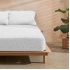 Juego de sábanas con almohada y bajera estampadas 100% algodón modelo constelaciones para cama de 180.