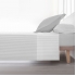 Juego de sábanas 100% algodón modelo papamoa gris liso para cama de 150/160