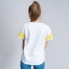 Camiseta corta single jersey punto snoopy white