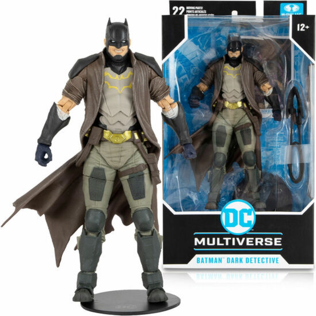 Figura batman dark detective multiverse dc comics 18 centímetros