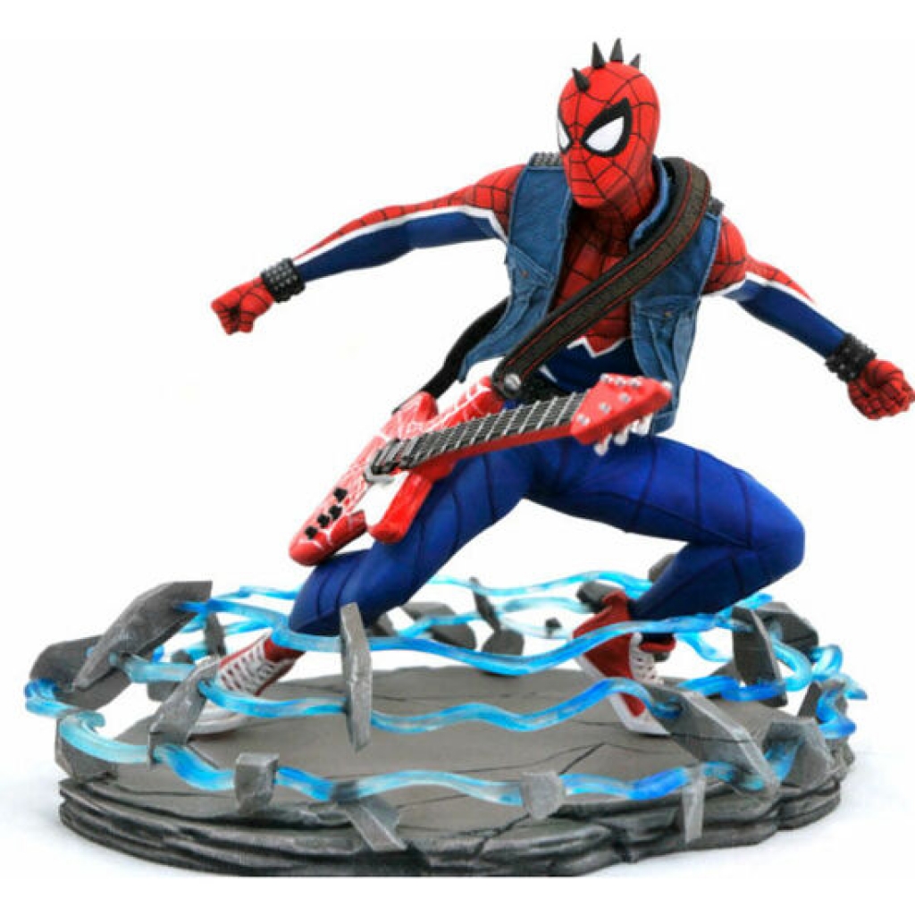 Estatua spider-punk spiderman marvel 18 centímetros
