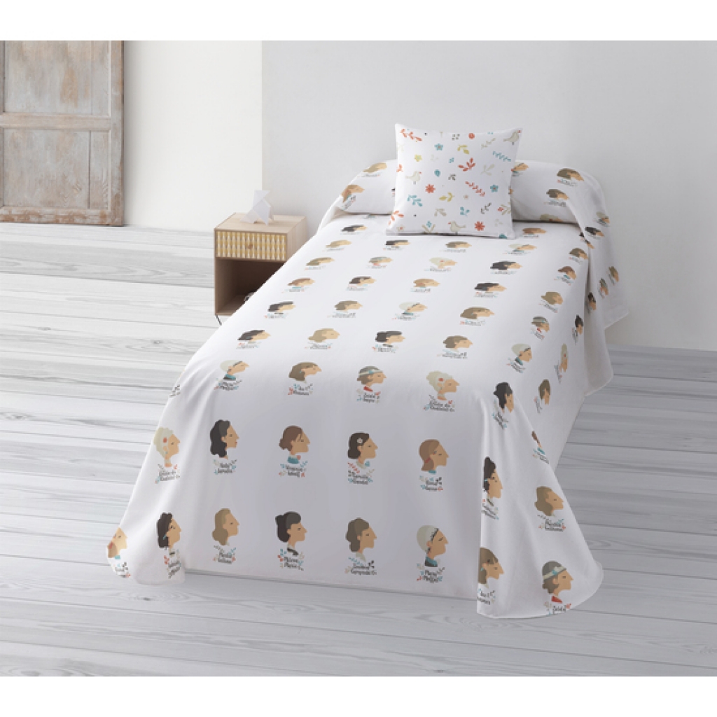 Colcha bouti entretiempo de tutti confetti modelo mujeres para cama de 105 (205x270 centímetros.)