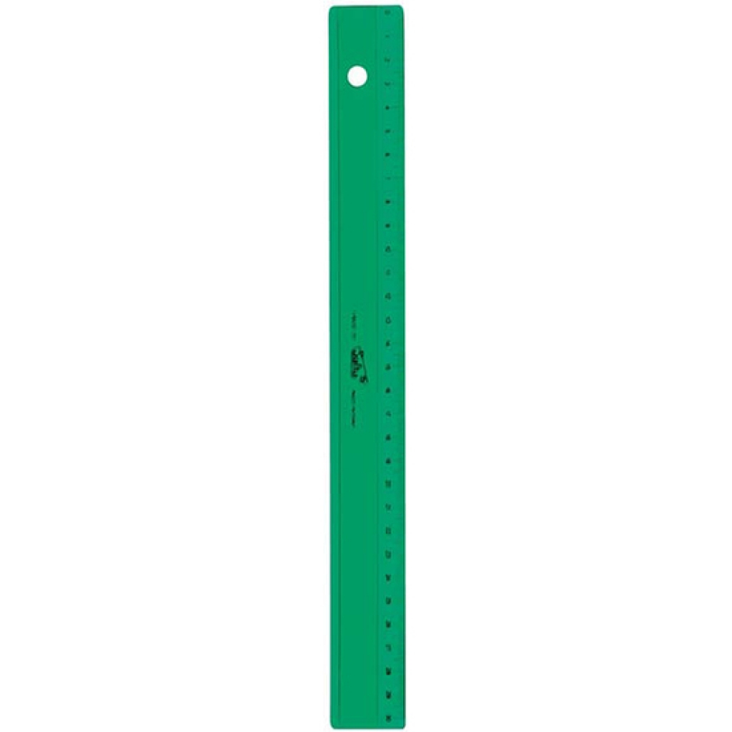 Regla verde de 30 centímetros