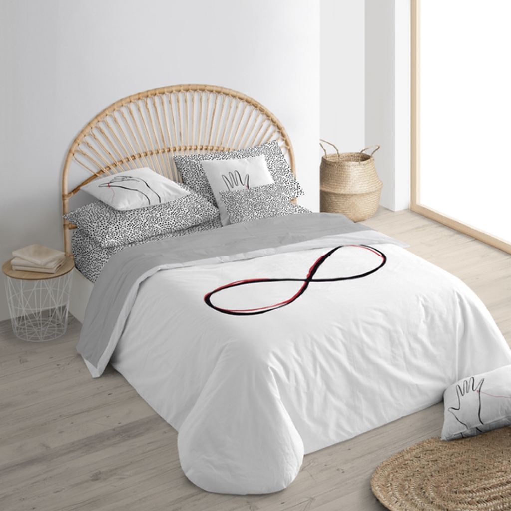Funda nórdica 100% algodón modelo infinito para cama de 240x220 centímetros.