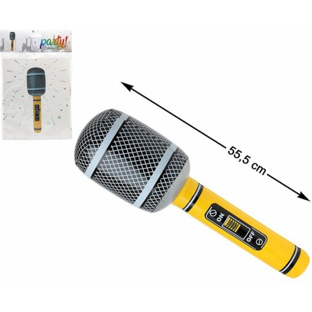 Microfono 55.5x13.5 centímetros hinchable