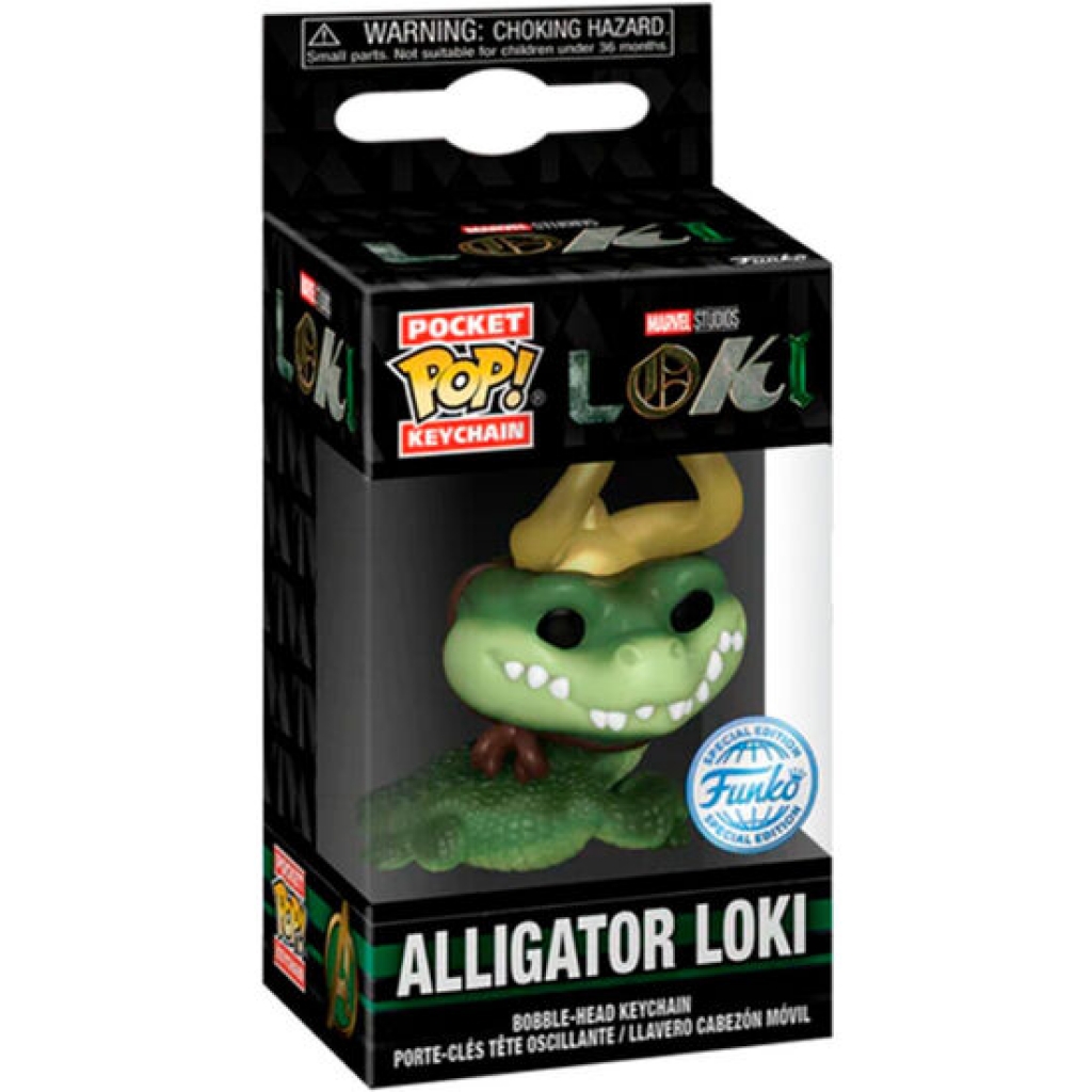 Llavero pocket pop marvel loki alligator loki