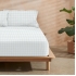Juego de sábanas con almohada y bajera estampadas a juego 100% algodón modelo guerrero para cama de 135/140 (210x270)