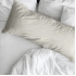 Funda de almohada 100% algodón modelo beige lisa de 105 centímetros